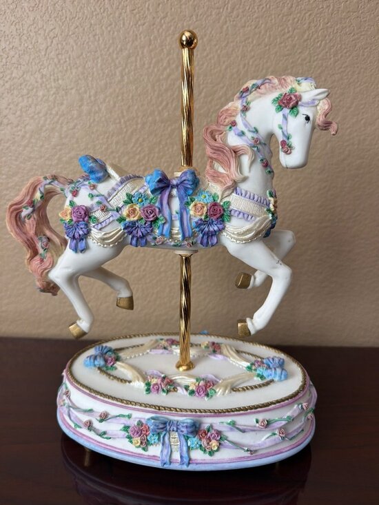 San Francisco Music Box Company Other - 1995 San Francisco Music Box Morning Dance Carousel Horse LE 1044/3000